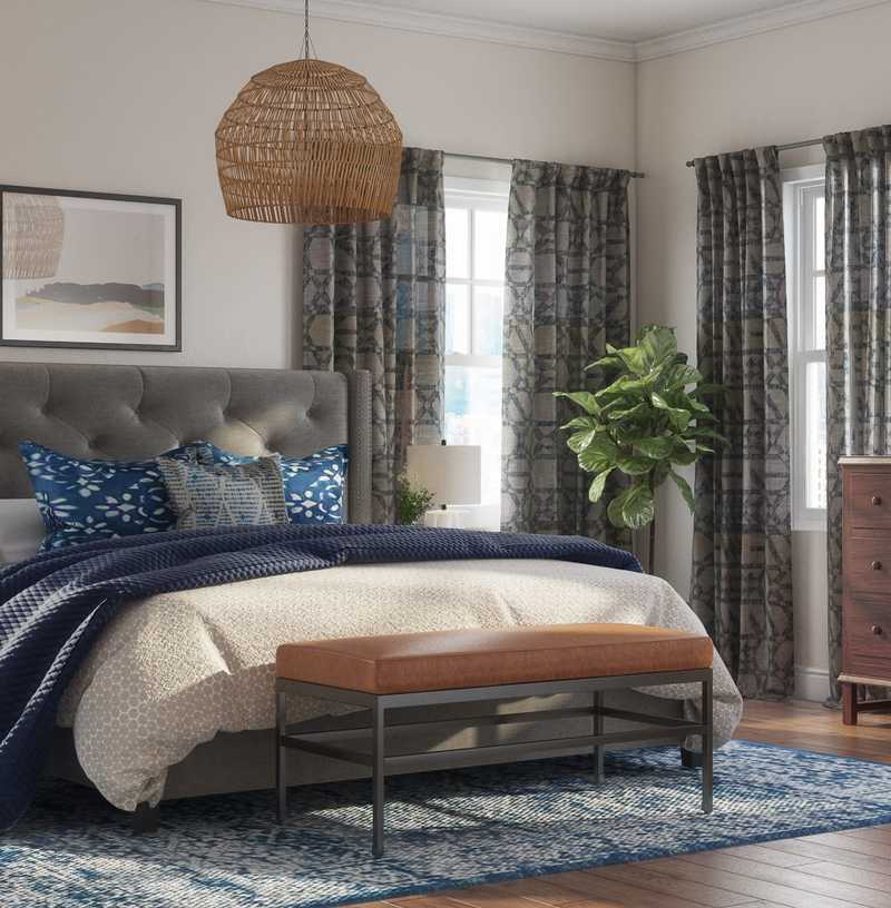 Modern, Eclectic, Bohemian Bedroom Design by Havenly Interior Designer Shelby