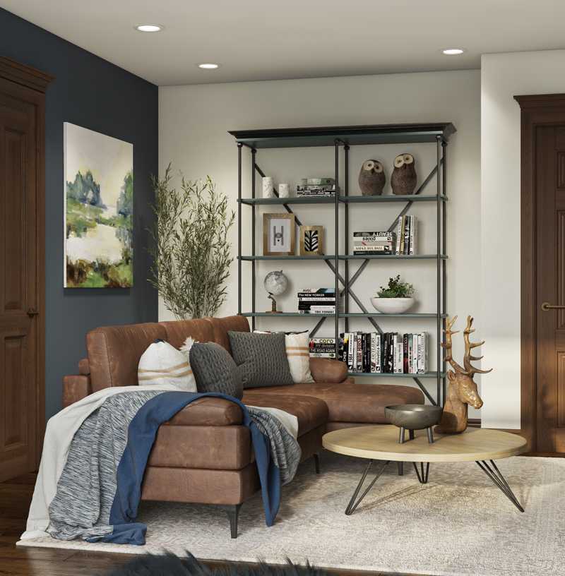 Classic, Eclectic, Rustic, Transitional Living Room Design by Havenly Interior Designer Jade