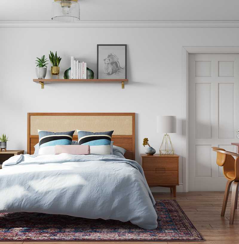 Midcentury Modern Bedroom Design by Havenly Interior Designer Selene
