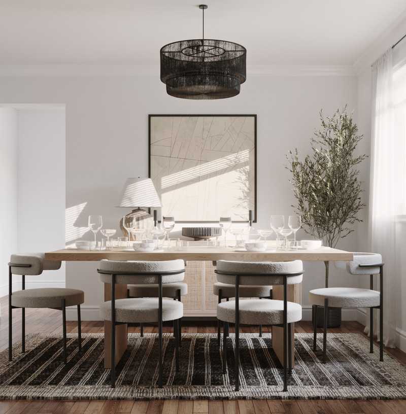 Modern, Transitional Dining Room Design by Havenly Interior Designer Elle