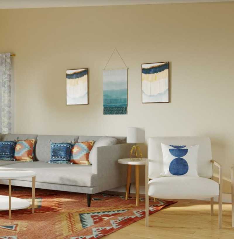 Bohemian, Minimal Living Room Design by Havenly Interior Designer Alison