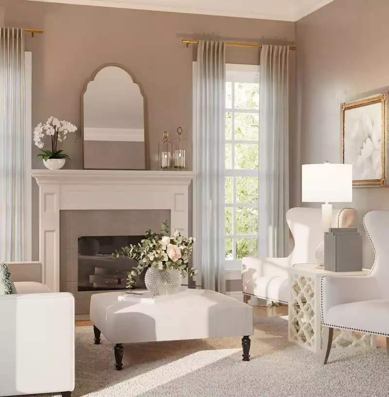 Classic, Traditional Living Room Design by Havenly Interior Designer Sara