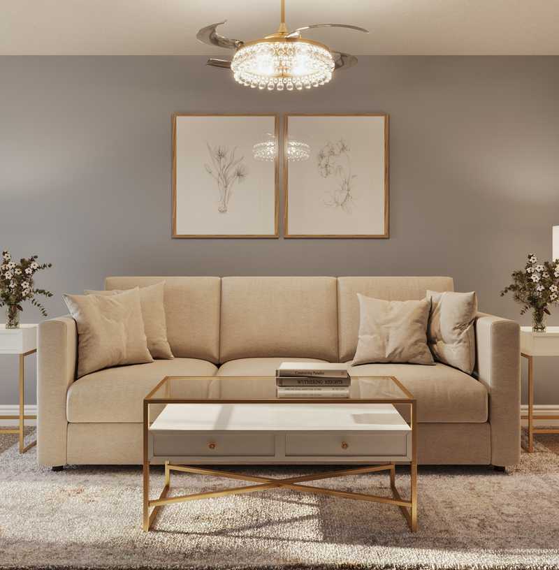 Classic, Coastal, Glam Bedroom Design by Havenly Interior Designer Nicole