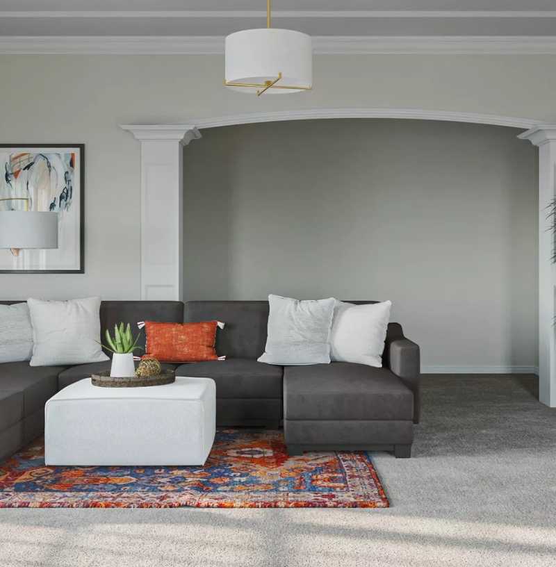 Scandinavian Living Room Design by Havenly Interior Designer Lauren