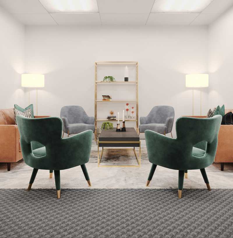 Modern, Glam Office Design by Havenly Interior Designer Matina