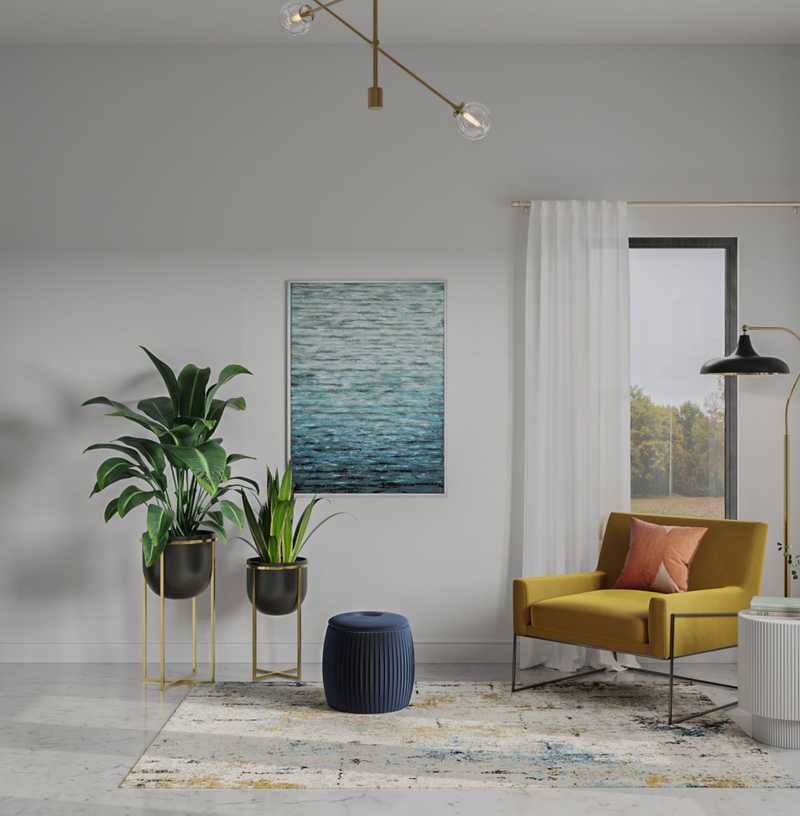 Modern, Midcentury Modern Office Design by Havenly Interior Designer Francisco