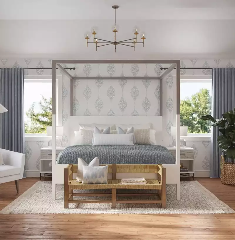 Contemporary, Classic, Bohemian, Coastal, Traditional, Transitional, Classic Contemporary, Preppy Bedroom Design by Havenly Interior Designer Lisa