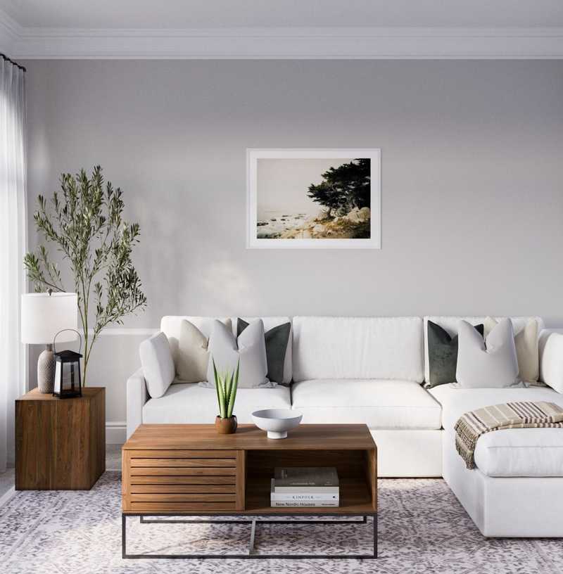 Industrial, Farmhouse, Scandinavian Living Room Design by Havenly Interior Designer Mariel
