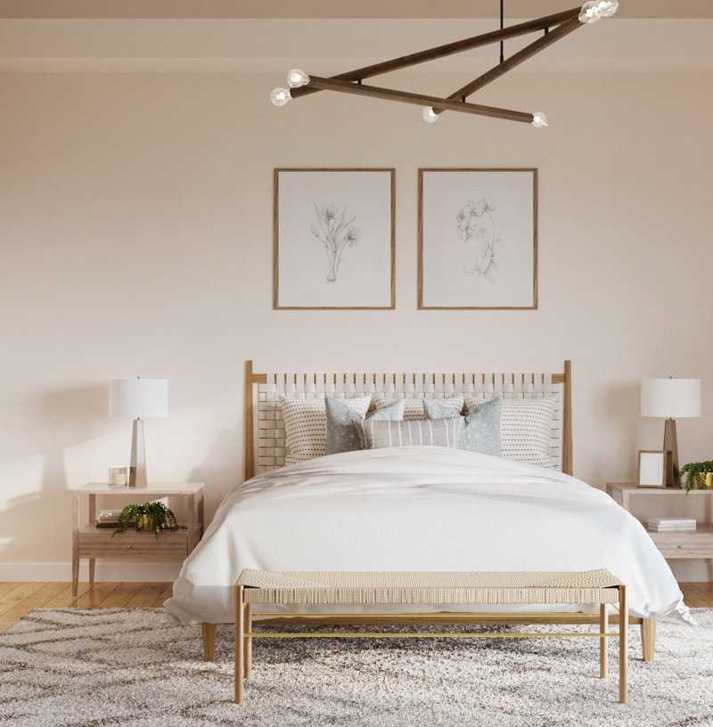 Contemporary, Modern, Coastal Bedroom Design by Havenly Interior Designer Athina