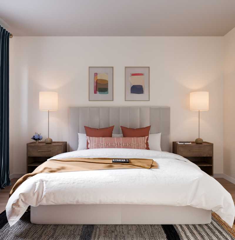 Bohemian, Midcentury Modern, Scandinavian Bedroom Design by Havenly Interior Designer Carla