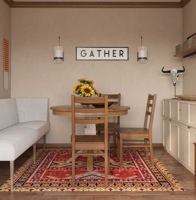 Industrial, Rustic Dining Room Design by Havenly Interior Designer Dayana