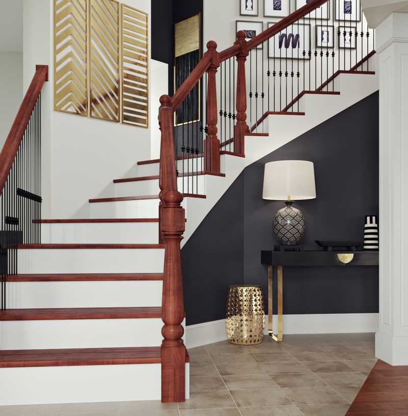 Modern, Glam Entryway Design by Havenly Interior Designer Angie