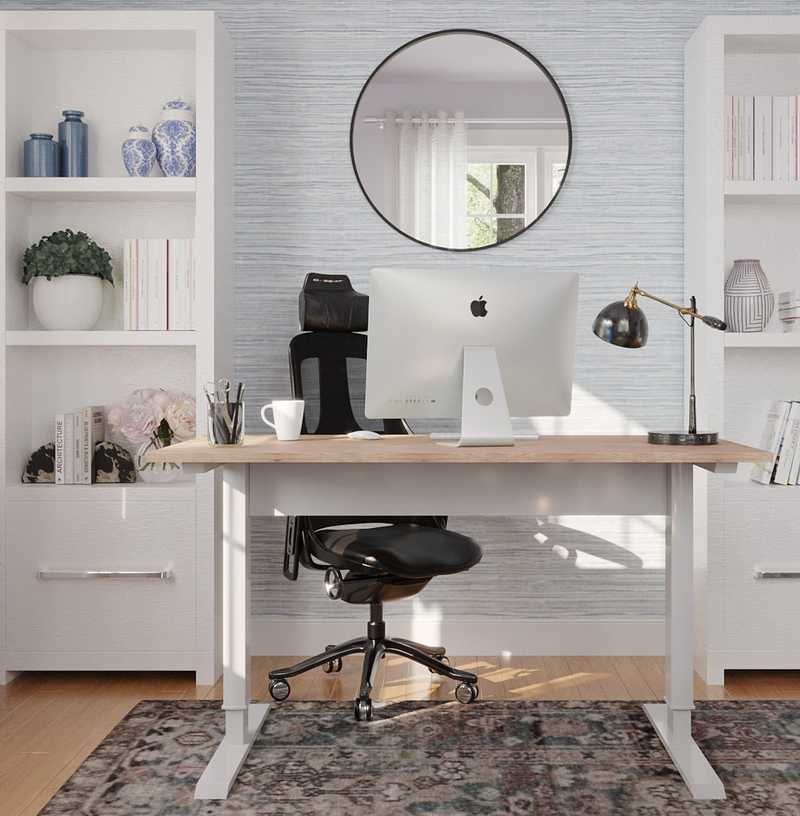 Contemporary, Modern, Industrial Office Design by Havenly Interior Designer Ingrid