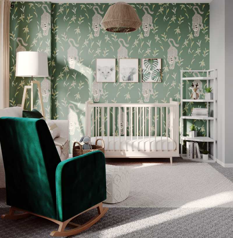 Modern, Glam Nursery Design by Havenly Interior Designer Matina