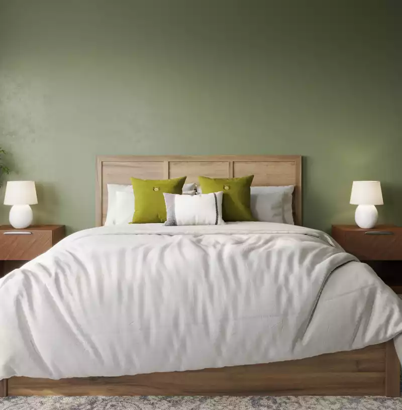 Bohemian, Midcentury Modern, Minimal Bedroom Design by Havenly Interior Designer Krishnendhu