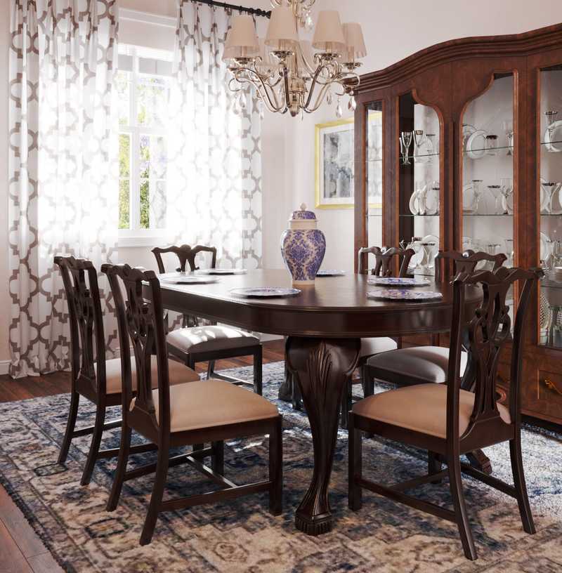 Classic, Traditional Dining Room Design by Havenly Interior Designer Alexa