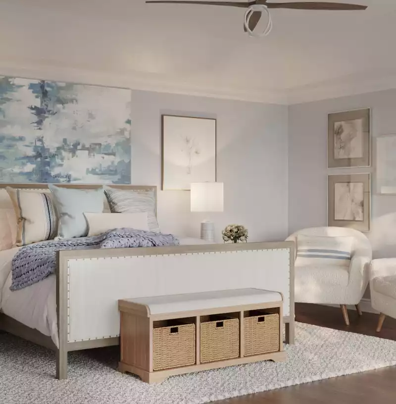 Classic, Traditional, Farmhouse, Transitional Bedroom Design by Havenly Interior Designer Marina