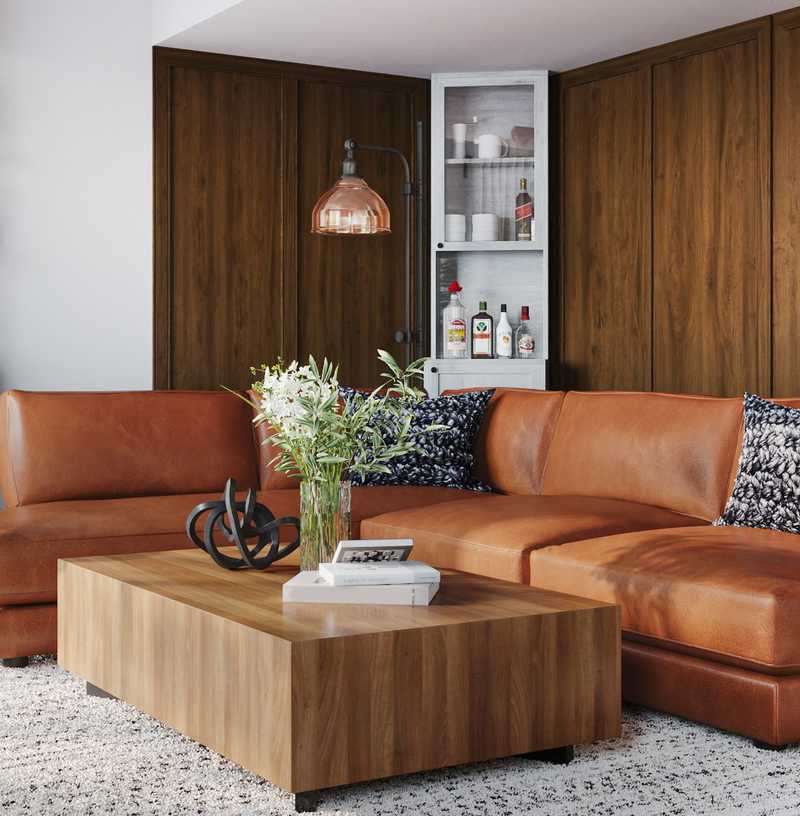 Modern, Industrial, Midcentury Modern Living Room Design by Havenly Interior Designer Anny