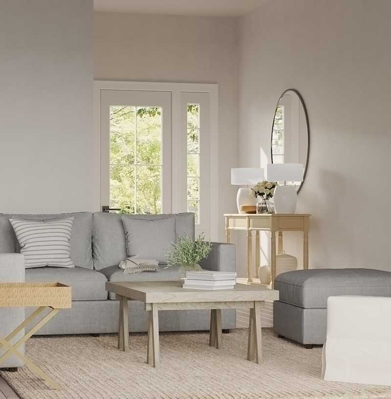 Modern, Classic, Coastal, Classic Contemporary Living Room Design by Havenly Interior Designer Sarah