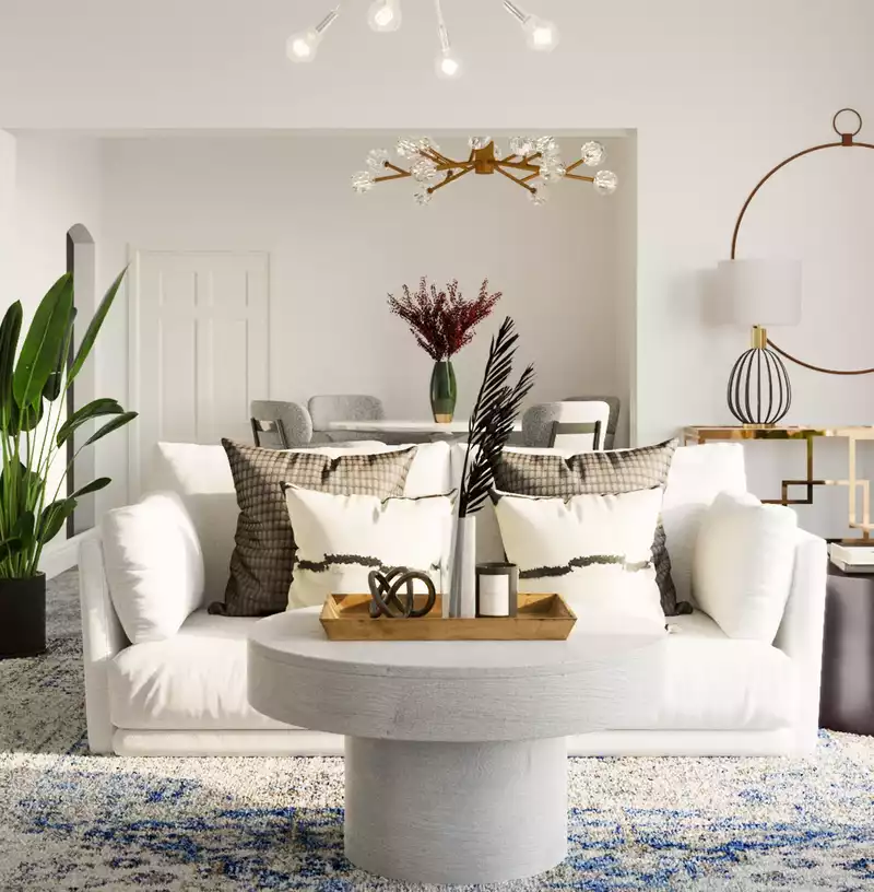 Modern, Midcentury Modern, Minimal, Scandinavian Living Room Design by Havenly Interior Designer Ingrid