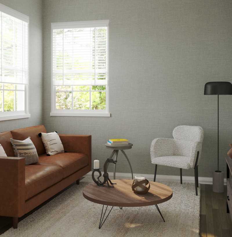 Contemporary, Industrial Living Room Design by Havenly Interior Designer Romina