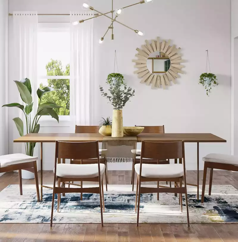 Midcentury Modern Dining Room Design by Havenly Interior Designer Francisco
