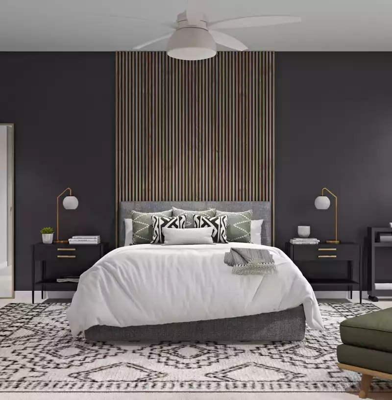 Midcentury Modern Bedroom Design by Havenly Interior Designer Marlene