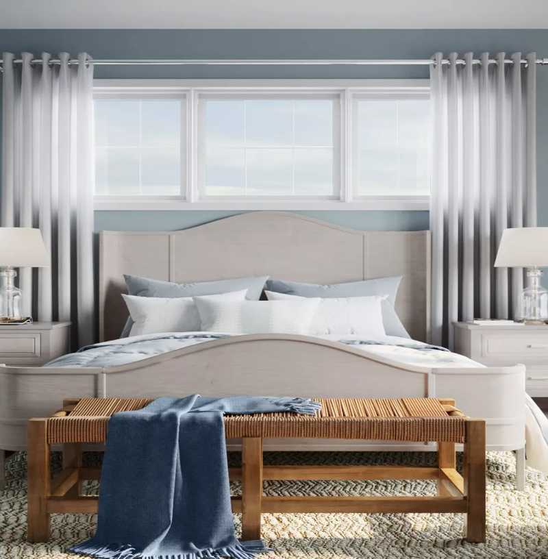 Classic, Coastal, Transitional, Preppy Bedroom Design by Havenly Interior Designer Lisa