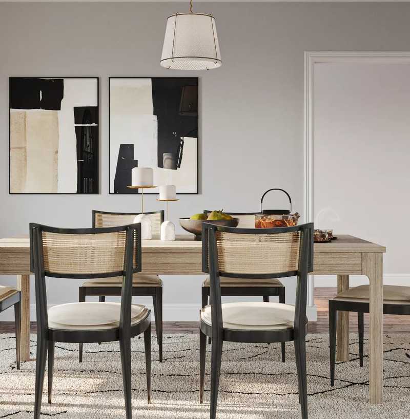 Contemporary, Modern, Transitional Dining Room Design by Havenly Interior Designer Anny