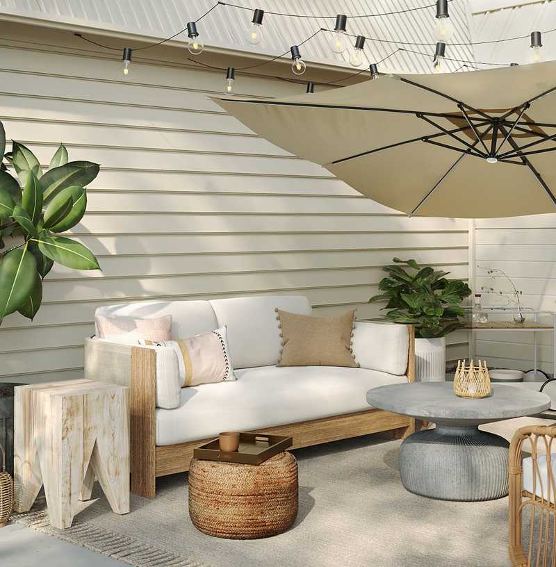 Contemporary, Bohemian Outdoor Space Design by Havenly Interior Designer Romina