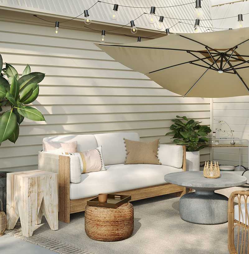 Contemporary, Bohemian Outdoor Space Design by Havenly Interior Designer Romina