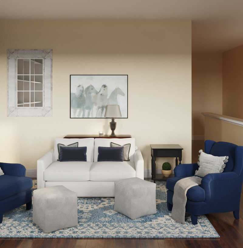 Farmhouse Reading Room Design by Havenly Interior Designer Katie