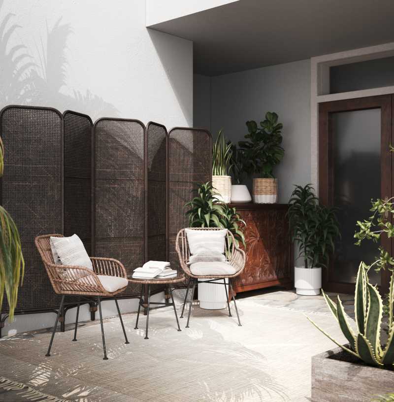 Bohemian, Coastal Outdoor Space Design by Havenly Interior Designer Taylor