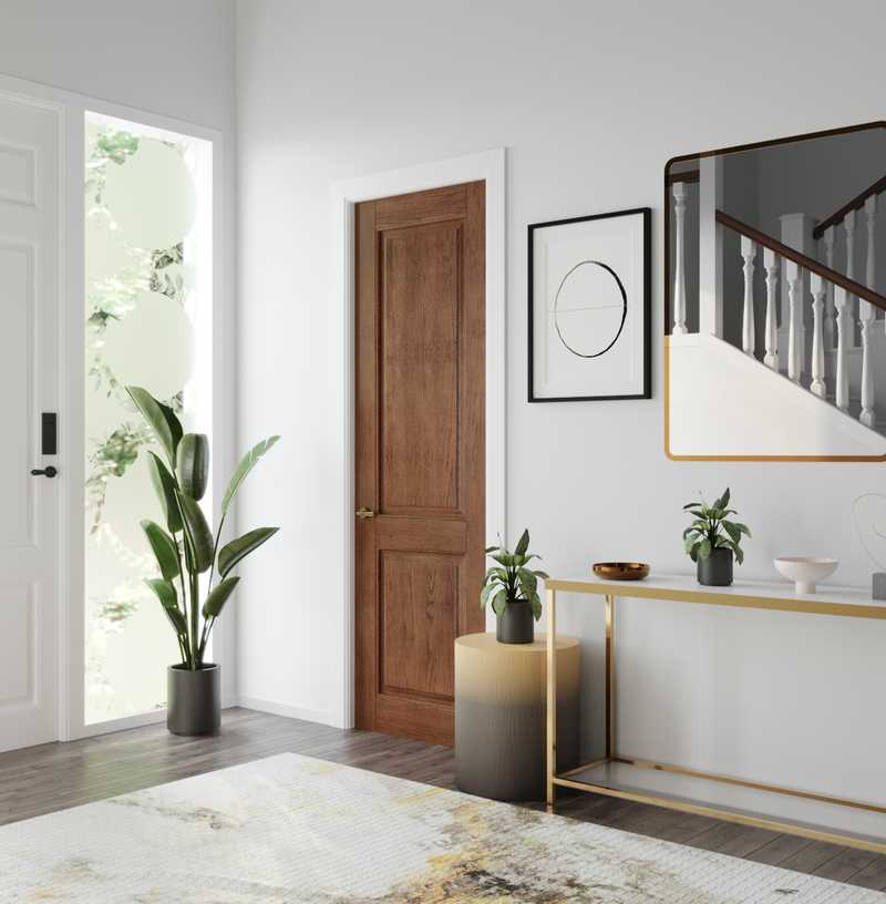 Contemporary, Glam Entryway Design by Havenly Interior Designer Troyce