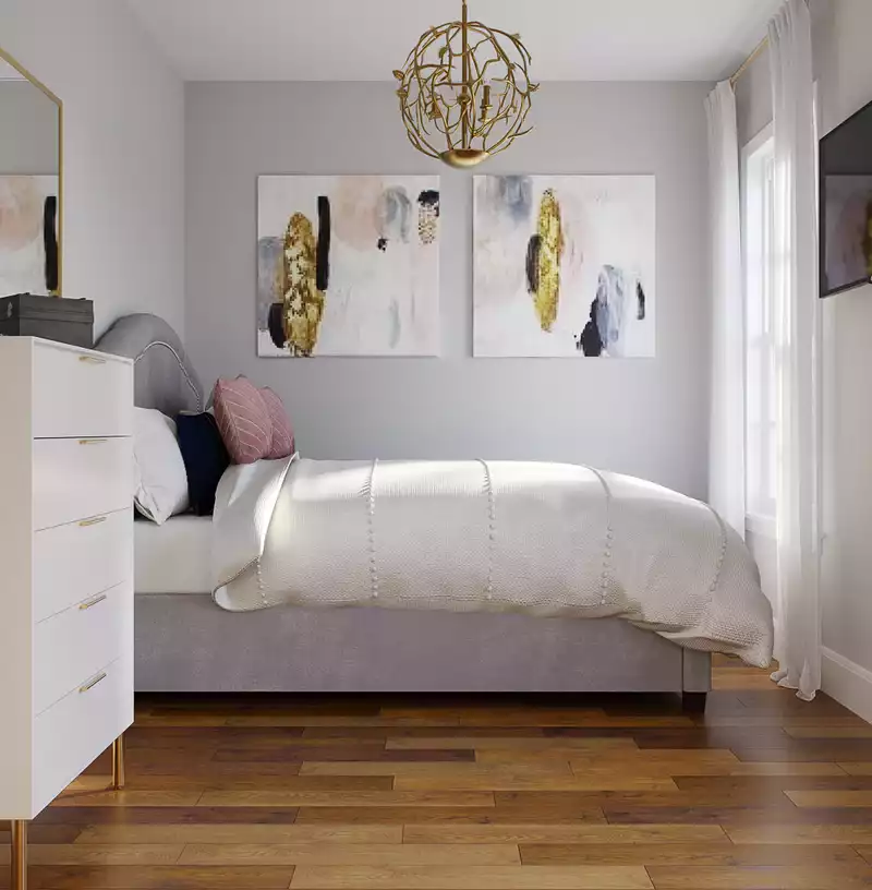 Glam Bedroom Design by Havenly Interior Designer Yonka