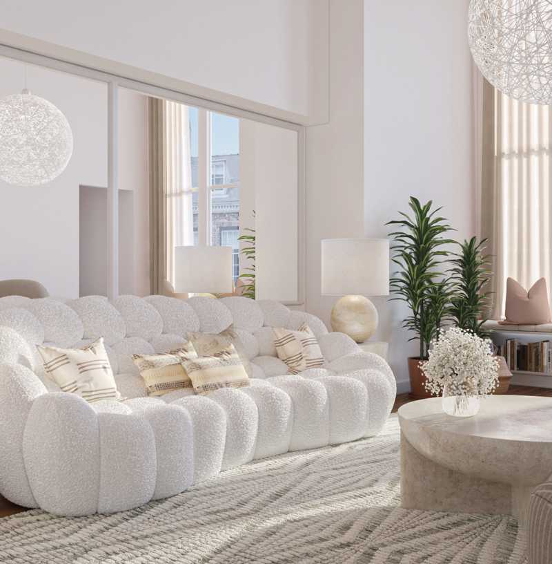 Contemporary Living Room Design by Havenly Interior Designer Liliana