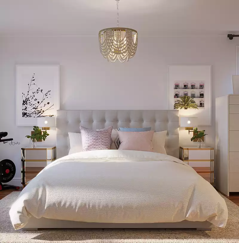 Glam Bedroom Design by Havenly Interior Designer Kendall