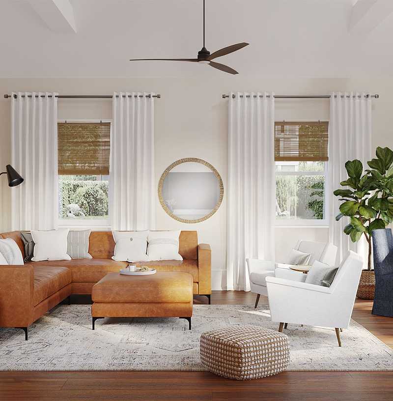 Contemporary, Modern, Classic, Midcentury Modern, Classic Contemporary Living Room Design by Havenly Interior Designer Lisa