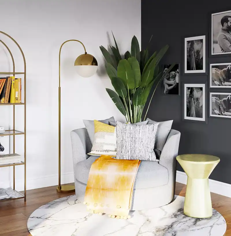 Modern, Glam Not Sure Yet Design by Havenly Interior Designer Emmanuel