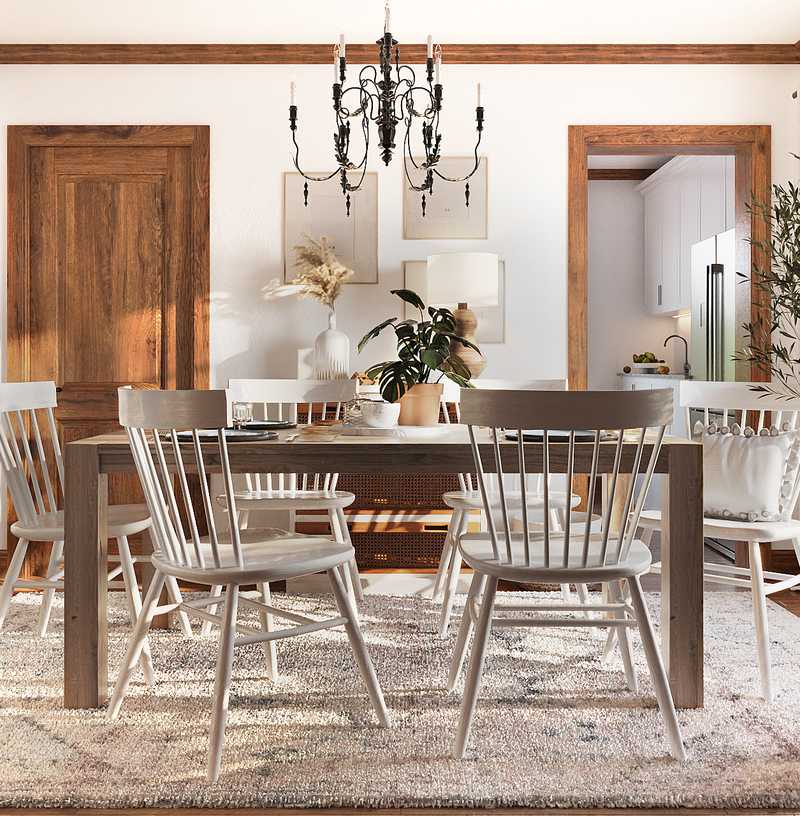 Farmhouse, Rustic Dining Room Design by Havenly Interior Designer Patricia