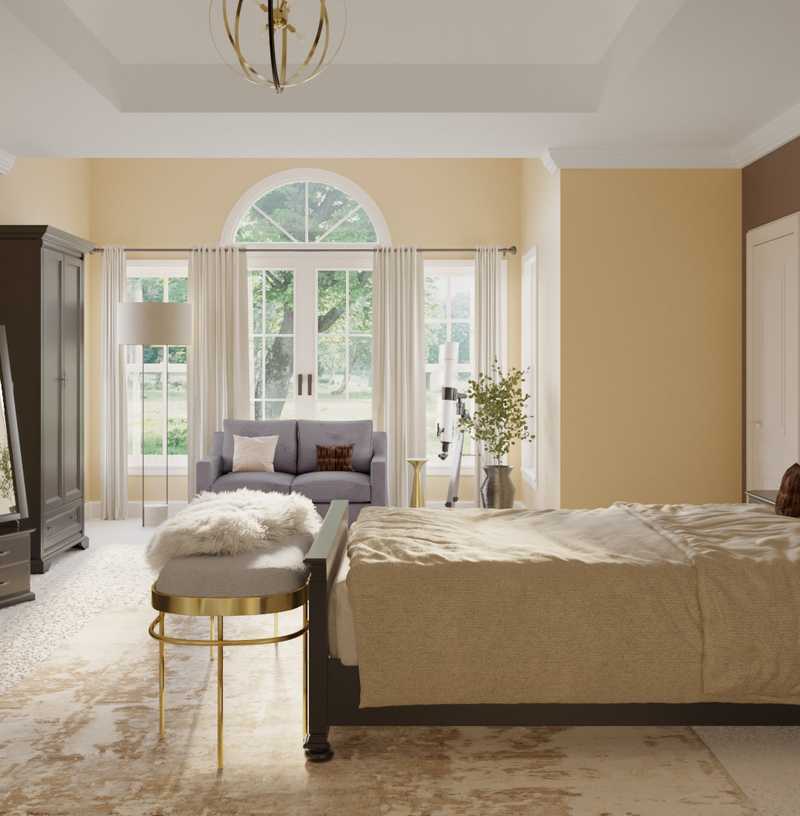 Contemporary, Classic, Glam, Transitional Bedroom Design by Havenly Interior Designer Amelia