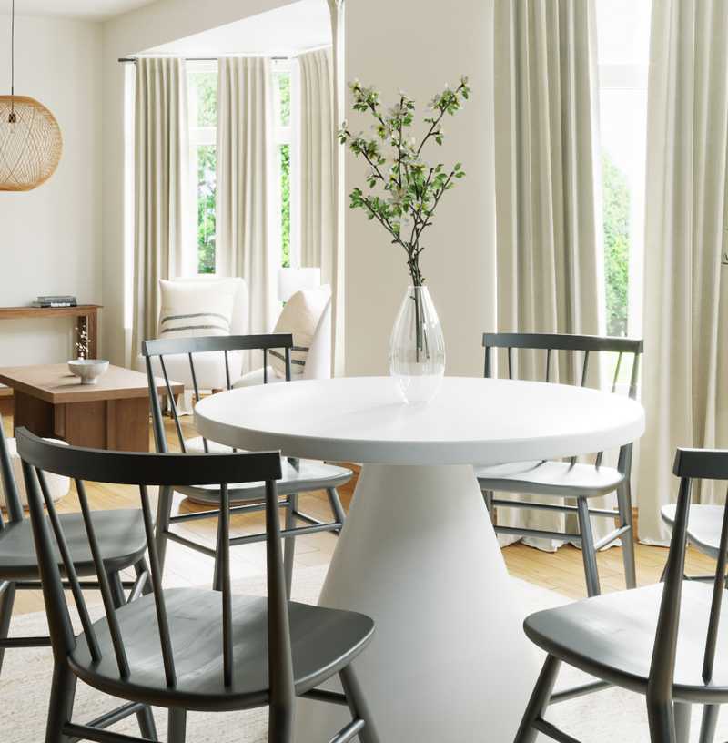 Industrial, Farmhouse, Minimal Dining Room Design by Havenly Interior Designer Barbara