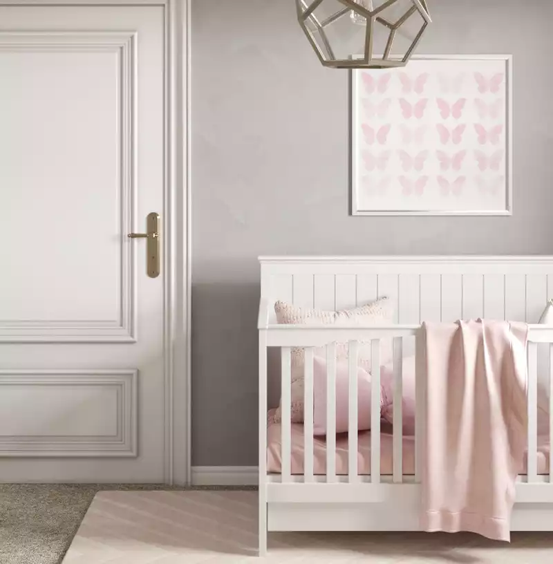 Modern, Bohemian, Midcentury Modern Nursery Design by Havenly Interior Designer Nusrath