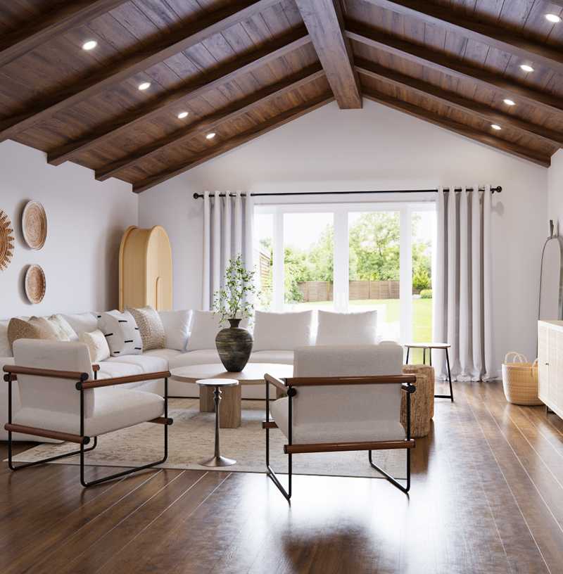 Modern, Classic, Coastal, Transitional, Midcentury Modern, Scandinavian Living Room Design by Havenly Interior Designer Brittany
