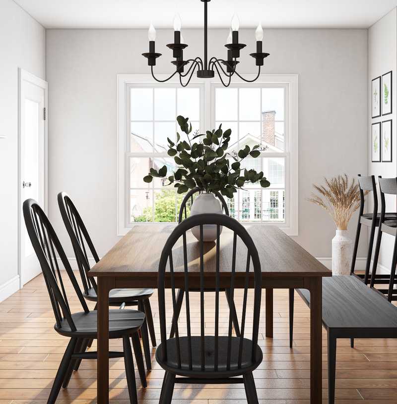 Farmhouse Dining Room Design by Havenly Interior Designer Veronica