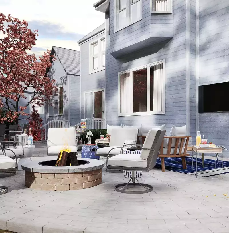 Modern, Bohemian, Midcentury Modern Outdoor Space Design by Havenly Interior Designer Carla