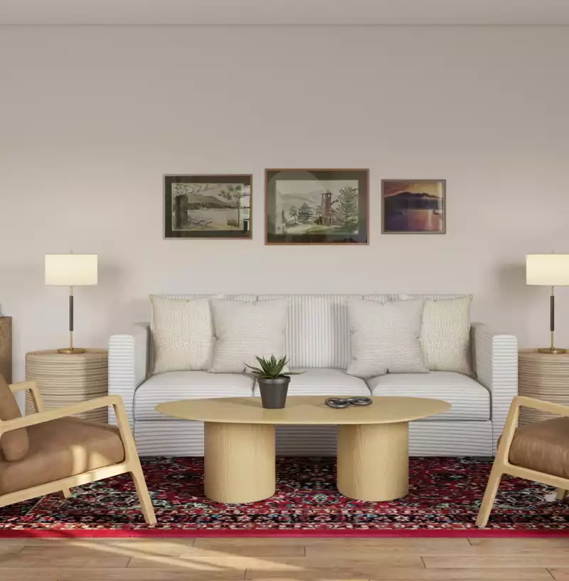 Midcentury Modern Living Room Design by Havenly Interior Designer Katherin