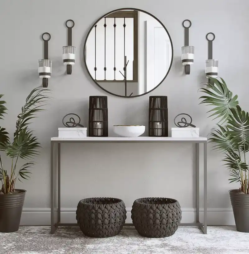 Modern, Glam Entryway Design by Havenly Interior Designer Christa