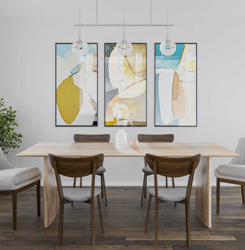 Modern, Midcentury Modern Dining Room Design by Havenly Interior Designer Lena
