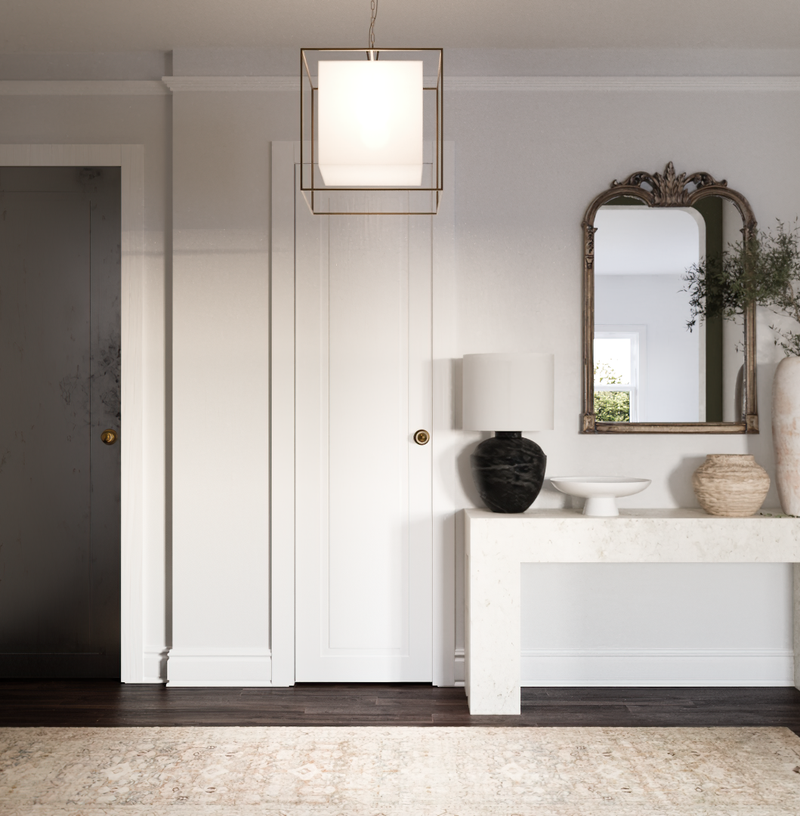 Classic Contemporary Entryway Design by Havenly Interior Designer Liliana